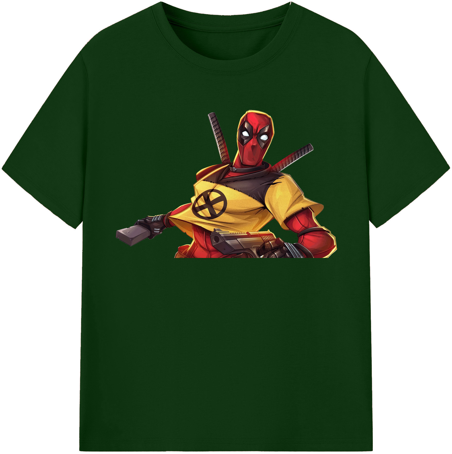 （画像用） Deadpool デッドプール 綿100％半袖Tシャツ（フロントプリント）